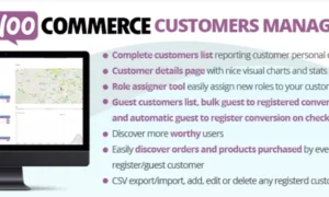 WooCommerce Customers Manager GPL