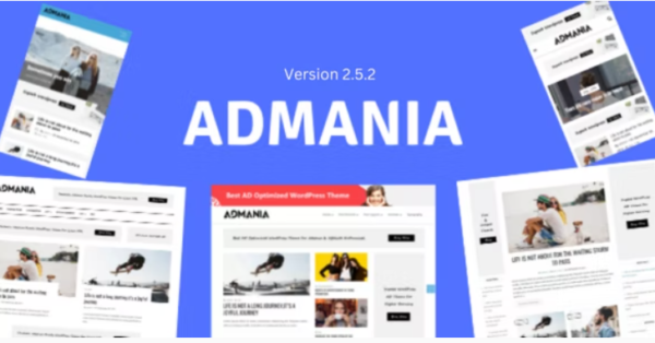 Admania - Adsense WordPress Theme With Gutenberg Compatibility