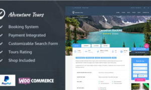 Adventure Tours GPL – WordPress Tour-Travel Theme