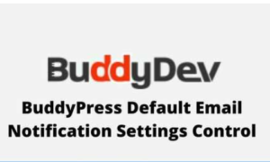 BuddyPress Default Email Notification Settings Control GPL