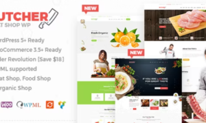 Butcher Theme GPL – Meat Shop WooCommerce WordPress Theme