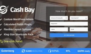 Cash Bay Theme GPL – Banking and Payday Loans WordPress Theme