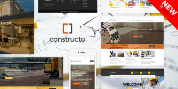 Constructo Theme GPL - Construction WordPress Theme