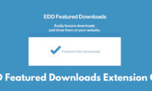 EDD Featured Downloads Extension GPL