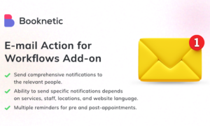 Email action for Booknetic workflows GPL