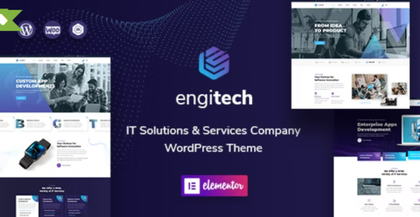 Engitech Theme GPL – IT Solutions & Services WordPress Websites