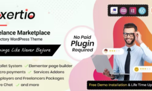 Exertio Theme GPL – Freelance Marketplace Premium WordPress Theme