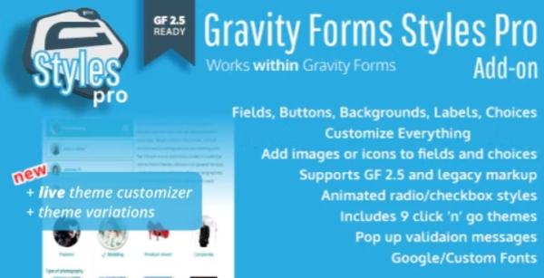 Gravity Forms Styles Pro Addon GPL