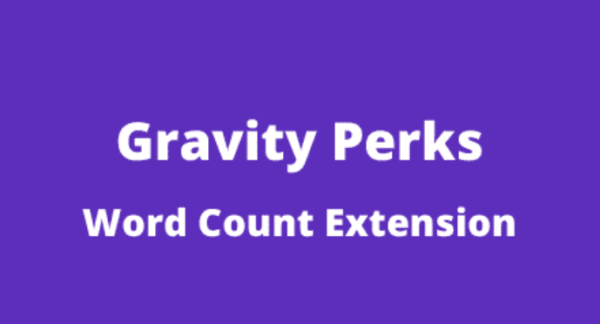 Gravity Perks Word Count Addon GPL