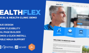 HEALTHFLEX Theme GPL – Doctor Medical Clinic & Health WordPress Theme