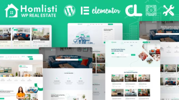 Homlisti Theme GPL – Real Estate WordPress Theme + RTL