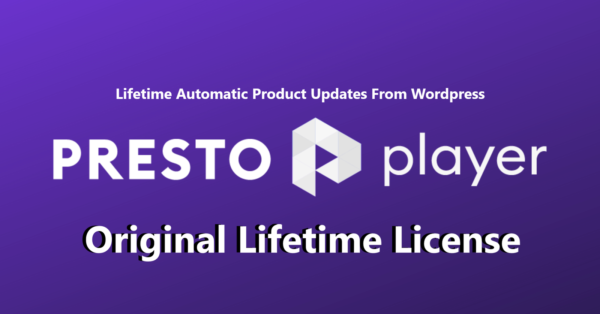 Presto Player Pro Original License