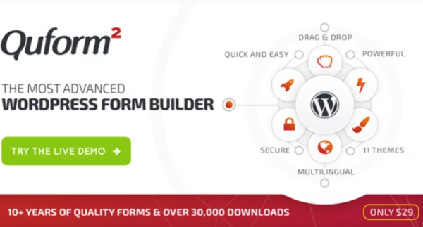 Quform Plugin GPL – WordPress Form Builder