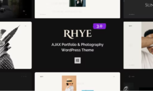 Rhye Theme GPL – AJAX Portfolio WordPress Theme