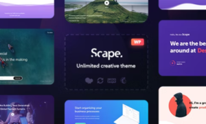 Scape Theme GPL – Multipurpose WordPress Websites