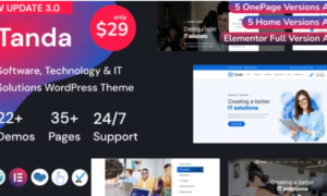 Tanda Theme GPL – Technology & IT Solutions WordPress Theme