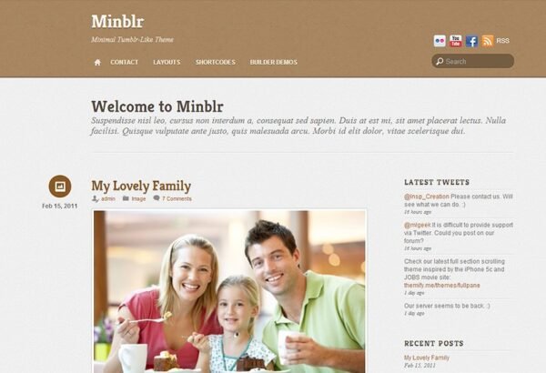 Themify Minblr WordPress Theme GPL