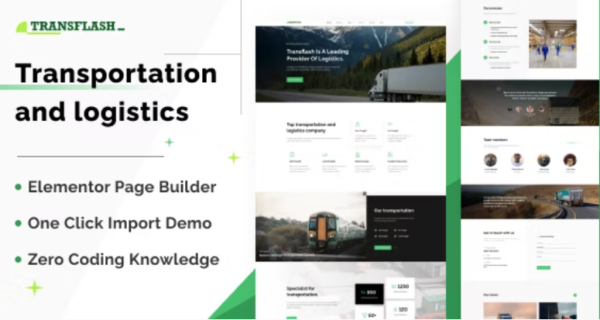 Transflash Theme GPL – Transportation and Logistics WordPress Theme