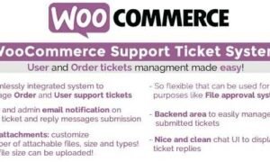 WooCommerce Support Ticket System