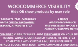 Woocommerce Visibility GPL