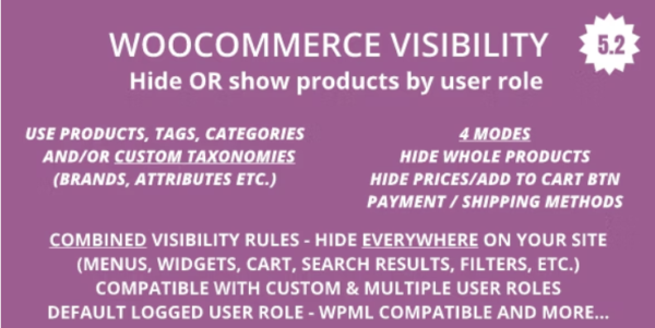 Woocommerce Visibility GPL