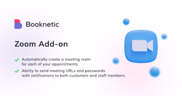 Zoom integration for Booknetic