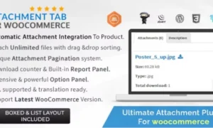 Attachment Tab For Woocommerce GPL