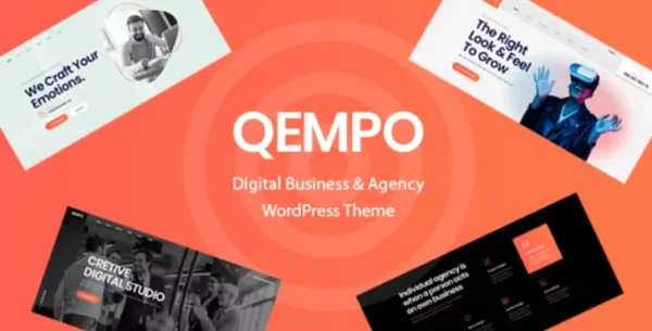 Qempo Theme GPL – Digital Agency Services WordPress Theme